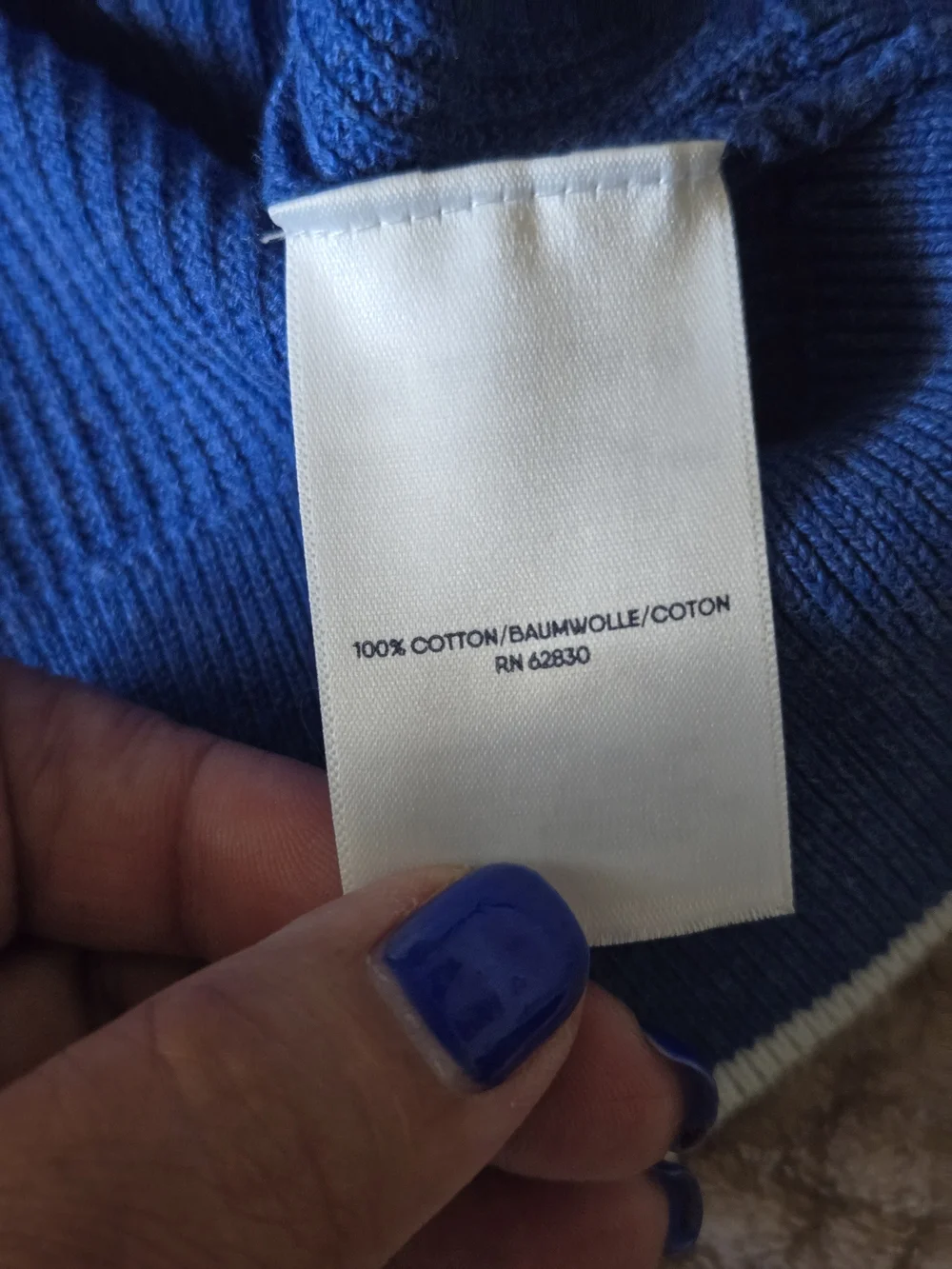 Lands' End Blue Cotton Twin Set Cardigan & Shell | Preppy Coastal Cottagecore L